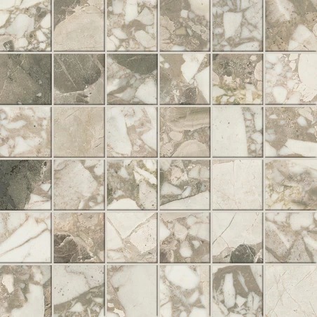Мозаика Atlas Concorde Forte Dei Marmi Ceppo Apuano Cream Mosaic lappato