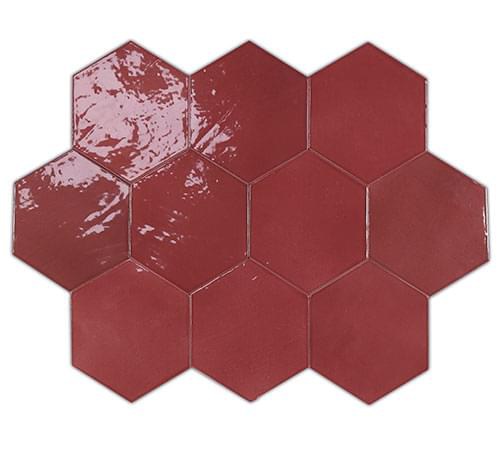 Плитка WOW Zellige Hexa Wine 10.8x12.4