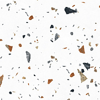 Керамогранит Laparet Terazzo Bianco цветной матовый карвинг 60x60