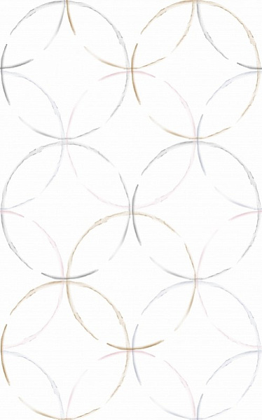 Плитка Creto Poluna fresh 25x40 Белый Матовая