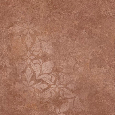 Керамогранит Керама Марацци Хадду красный матовый декорированный 40,2x40,2x0,8