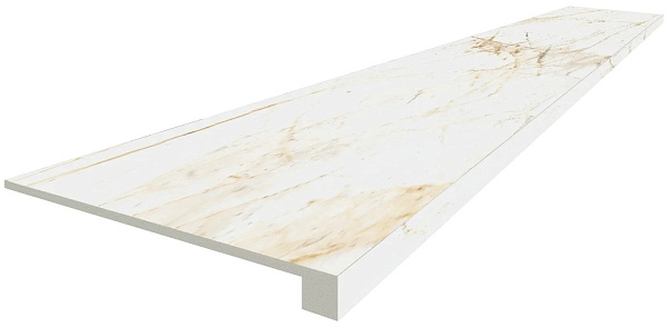 Ступень ColiseumGres Канова Уайт фронтальная 33x120