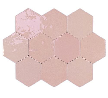 Плитка WOW Zellige Hexa Pink 10.8x12.4