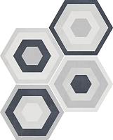 Керамогранит Geotiles Starkhex Decor Gris 25,8x29