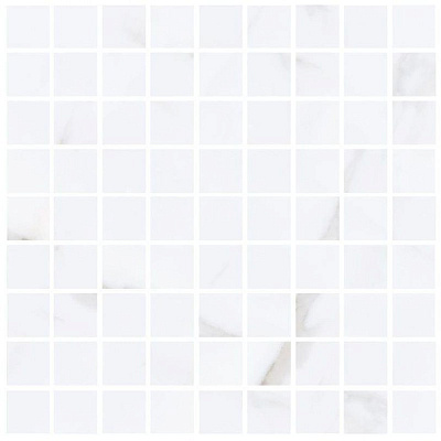 Мозаика Grasaro Monumento Белый 30x30 полированная