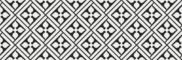 Напольный декор Lasselsberger Ceramics Локивуд / Lokiwood черно-белая (Пэчворк) 20x60