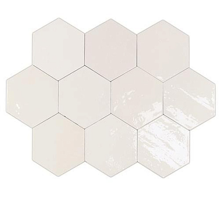 Плитка WOW Zellige Hexa White 10.8x12.4