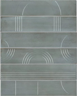 Панно Керама Марацци Мажорель голубой глянцевый  36x28,5x1