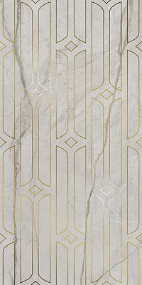 Декор Керама Марацци Ифран серый светлый глянцевый обрезной 60x119,5x0,9