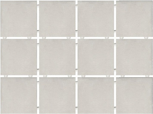 Плитка Kerama Marazzi Амальфи серый светлый, полотно 30х40 из 12 частей 9,9х9,9