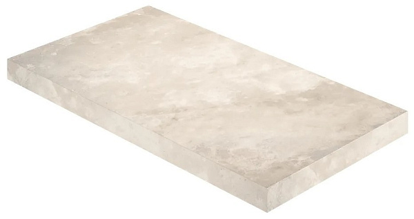 Ступень ColiseumGres Ривьера Уайт угловая правая 33x60