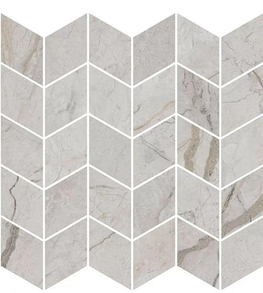 Декор Керама Марацци Ифран мозаичный серый светлый глянцевый обрезной 30x31,2x0,9