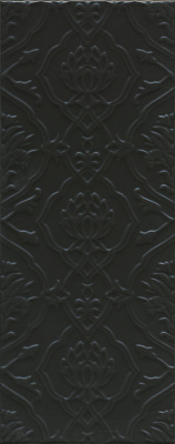 Плитка Kerama Marazzi Альвао структура черный матовый 200x500