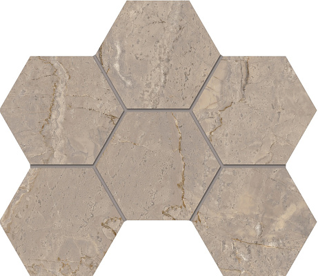 Мозаика Estima Bernini BR 02 Hexagon матовый 25x28,5