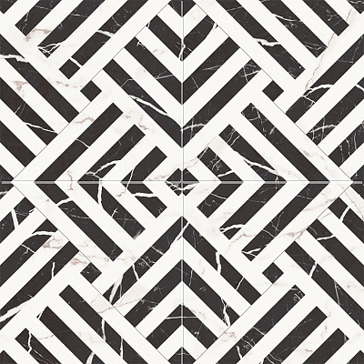 Керамогранит Etili Seramik Apollon Charcoal Black Pre-cut 45x45