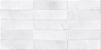 Плитка Cersanit Carly Кирпичи декорированный Рельеф светло-серый