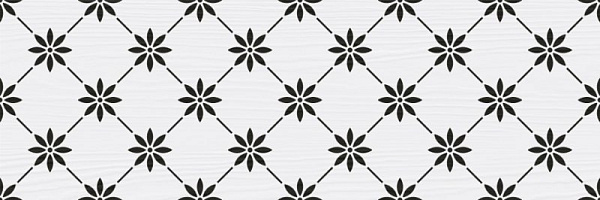 Напольный декор Lasselsberger Ceramics Локивуд / Lokiwood черно-белая (Паттерн) 20x60