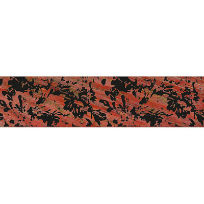 Декор Brennero Ceramiche List. Lacche Flower Rosso 150x600