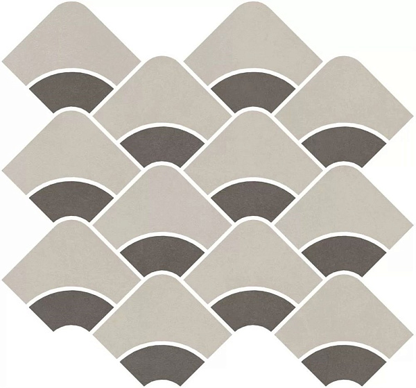 Декор Керама Марацци Таделакт наборный серый светлый, коричневый матовый обрезной 30x28x0,9