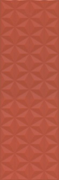 Плитка Kerama Marazzi Диагональ красный структура обрезной