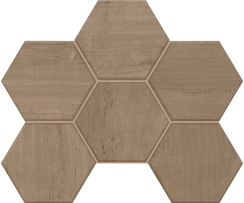 Мозаика Estima Classic Wood CW 03 Hexagon матовый 25x28,5