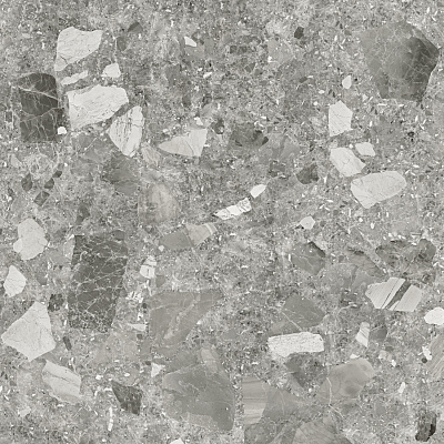 Керамогранит Alma Ceramica Steel Rock серый 600x600