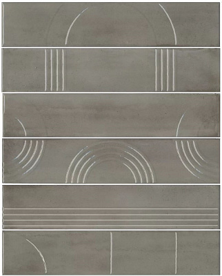 Панно Керама Марацци Мажорель серый глянцевый  36x28,5x1