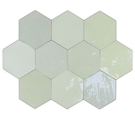 Плитка WOW Zellige Hexa Mint 10.8x12.4