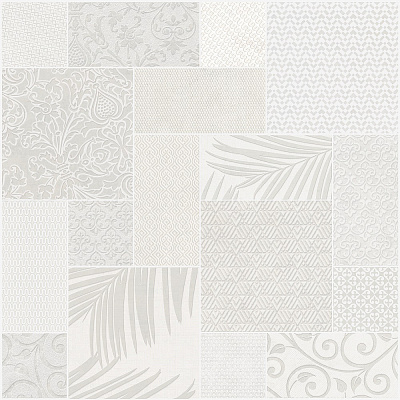 Панно Kerama Marazzi Тассо белый матовый обрезной 600x600