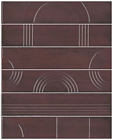 Панно Керама Марацци Мажорель бордовый глянцевый  36x28,5x1