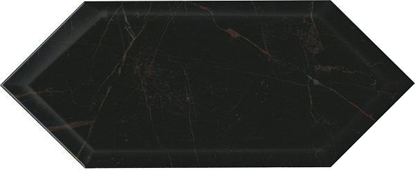Плитка Kerama Marazzi Келуш грань черный глянцевый 140x340