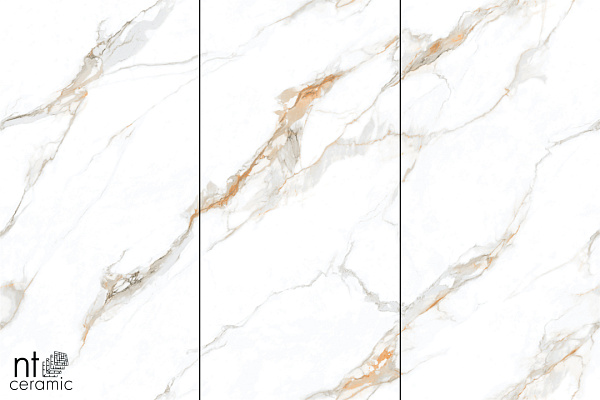 Керамогранит NT Ceramic Atlas Wide Calacatta Gold 120x240
