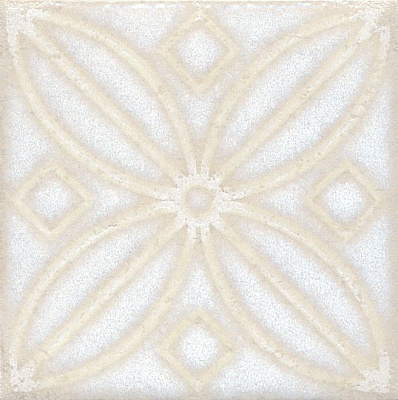 Вставка Kerama Marazzi Амальфи орнамент белый 8
