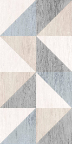 Плитка Creto Naomi Geotree cold 30x60 Серый Матовая