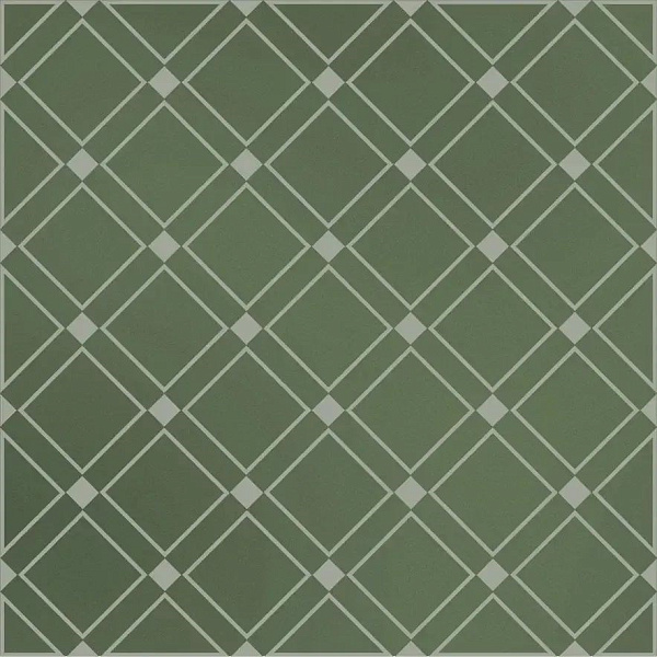 Декор Керама Марацци Бахия 1 зелёный глянцевый 9,8x9,8x0,7