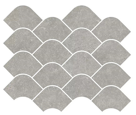 Декор Керама Марацци Касабланка наборный серый матовый обрезной 30x25x0,9