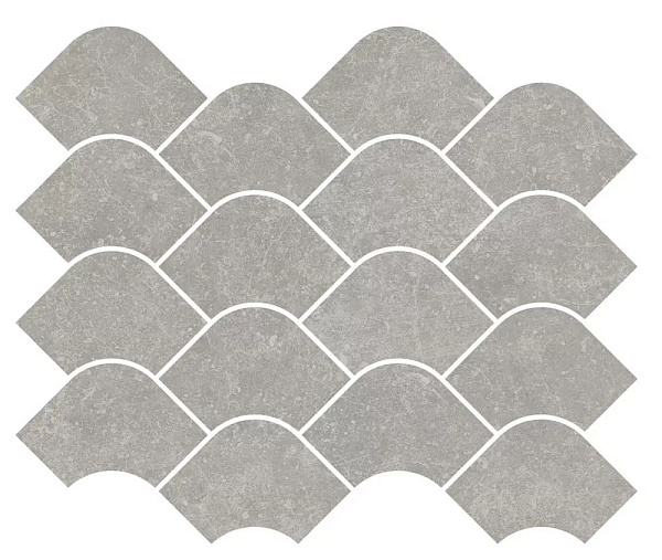 Декор Керама Марацци Касабланка наборный серый матовый обрезной 30x25x0,9