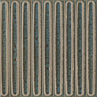 Декор Керама Марацци чипсет Далия бирюзовый тёмный глянцевый 20x20x0,95