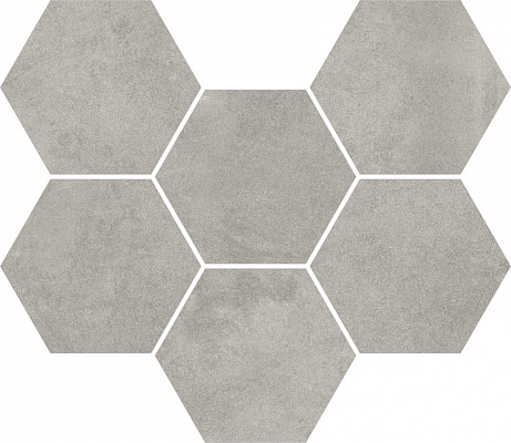 Мозаика ColiseumGres Экспо Грэй Гексагон 25x29
