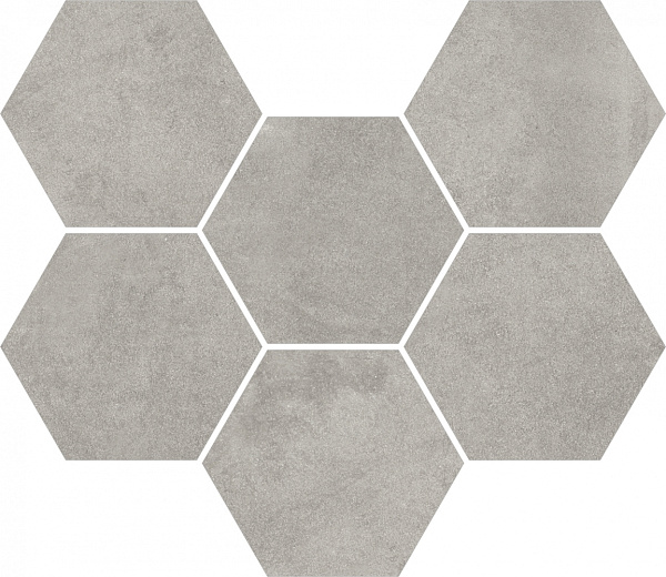 Мозаика ColiseumGres Экспо Грэй Гексагон 25x29