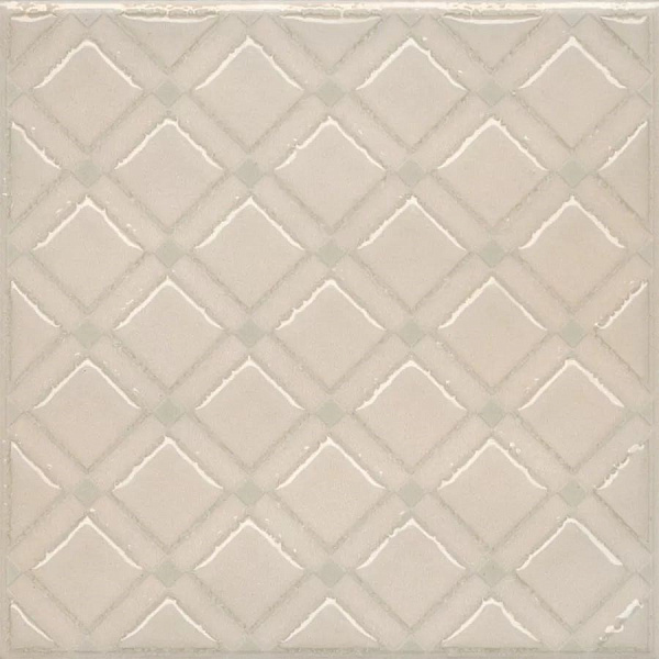 Декор Керама Марацци Бахия 1 бежевый светлый глянцевый 9,8x9,8x0,7