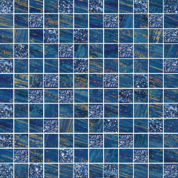 Мозаика Brennero Ceramiche Mosaico Lux Quadretti Blu 300x300