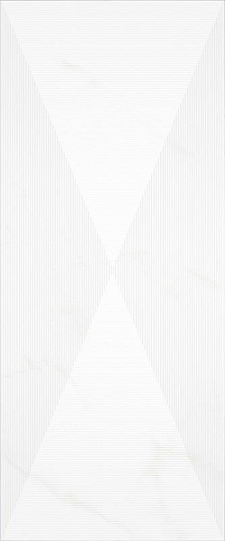 Декор Creto Forza Calacatta Sierra White 01 25x60 Белый Глянцевая