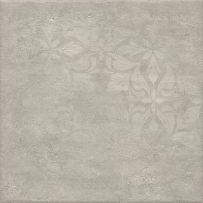 Керамогранит Керама Марацци Хадду серый светлый матовый декорированный 40,2x40,2x0,8