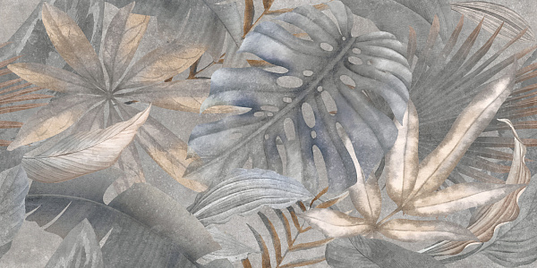 Керамогранит Delacora Bahamas Floristry Dark матовый граниль 60x120