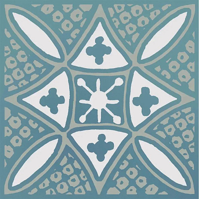 Декор Керама Марацци Бахия 2 бирюзовый глянцевый 9,8x9,8x0,7