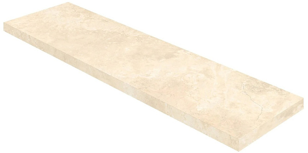 Ступень ColiseumGres Аурелия Уайт угловая правая 33x120