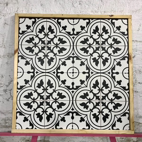Керамогранит Etili Seramik Ledbury Charcoal Black Pre-cut 45x45