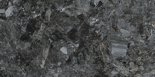 Керамогранит Vitra MarbleSystem Бреча Черный Лаппато 60x120