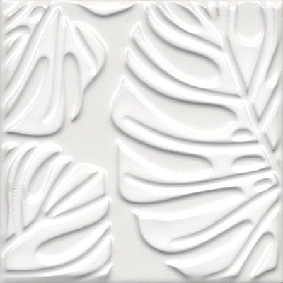 Декор Керама Марацци Агдаль 2 белый матовый структура 15x15x0,9